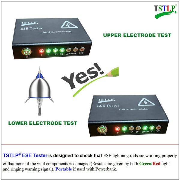 ESE Lightning Rod Tester with Fast Response